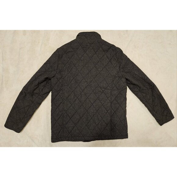 Daniel Hechter Men's Quilted Jacket Dark Gray Full Zip With Buttons Size Medium - Picture 10 of 12